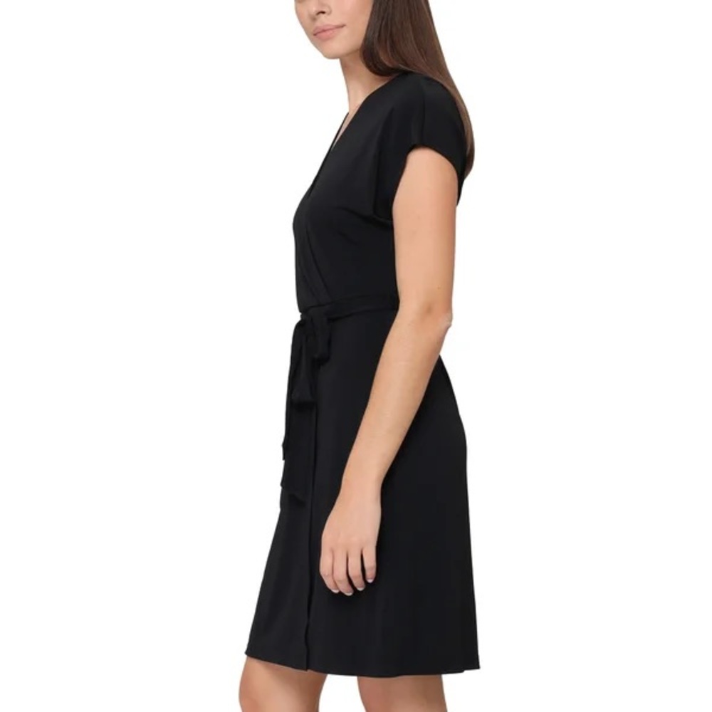 Nicole Miller Women's Faux Wrap Dress nwt - Picture 2 of 7